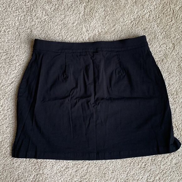 Rafaella Ladies Stretch Skort Skirt Black Size Large‎ - Picture 4 of 9